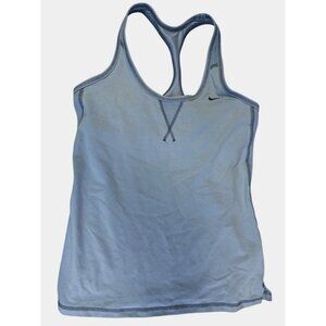Nike Women's Racerback Tank Top Light Blue - MD